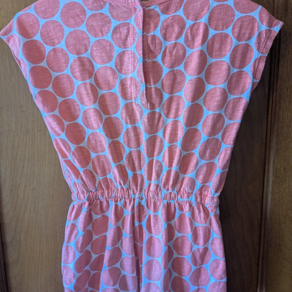 Primary Pink And White Romper - Picture 3 of 3
